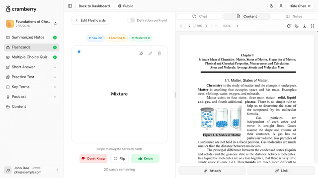 Flash Card Notes.pdf AI Study Tool | Turn Notes into Flashcards, Quizzes & Summaries